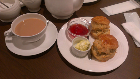 阪急百貨店2012 英国フェアで出展していた喫茶ブースのスコーン