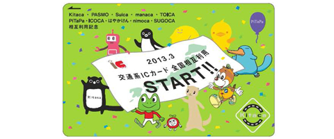 2013年3月23日 鉄道系ICカード全国相互利用開始記念カード発売 JR北海道（Kitaca）