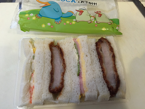 ICOCAのイコちゃんサンドイッチ
